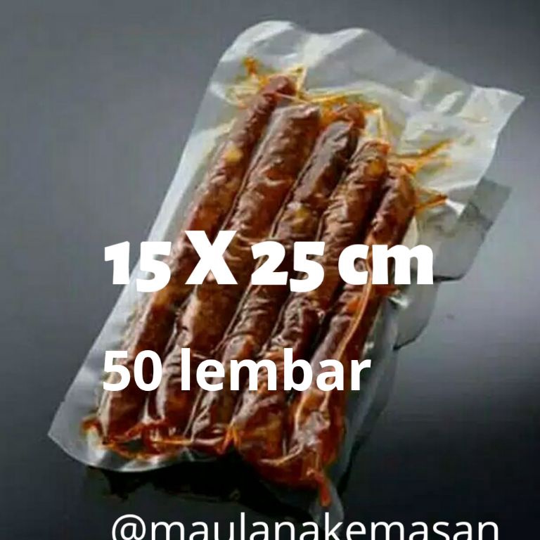 

[PROMO LKA9] Plastik vakum vacuum bag 15x25 cm 50 lembar termurah berkualitas 80 micron Only One