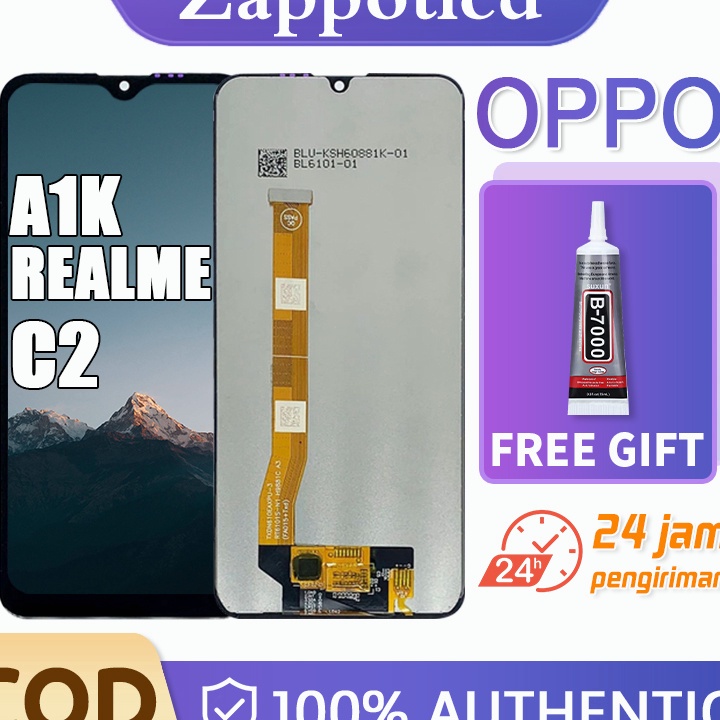 RCXQ7530 5.5 COD 【ORI 100%】LCD OPPO A1K/REALME C2/ ORIGINAL FULLSET TOUCHSCREEN ASLI LAYAR HP COPOTA