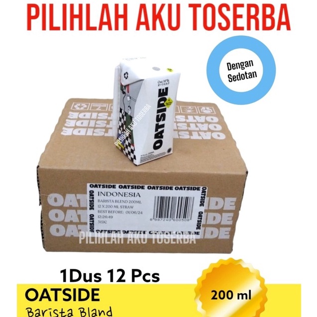 

CBRX7065 XG34448 OATSIDE BARISTA BLEND SEDOTAN Susu Oat Milk 200ml - (1 DUS ISI 12 pcs)