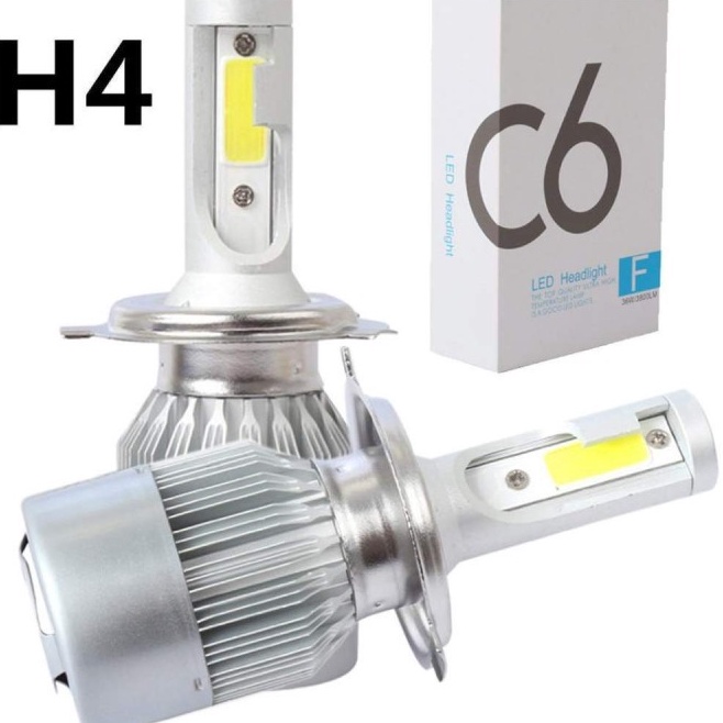 On Trend LED Headlight Lampu Utama Mobil COB C6 H4 36W - 3800Lm Hi/Lo j Special Edition ★.