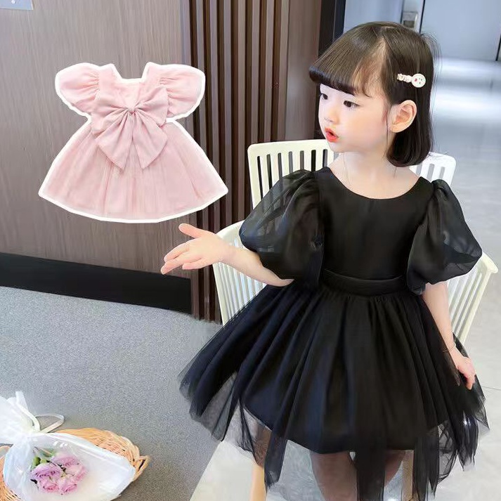 Best Product COD Korean Dress Pricess Anak Perempuan Korean Style Puffy Mesh Dress For Girls Gaun An