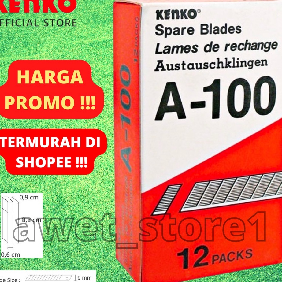

✲Baru✷➟ Isi Cutter Mini / Kecil KENKO A 100 (per Pack isi 12 tube) V47 ➩