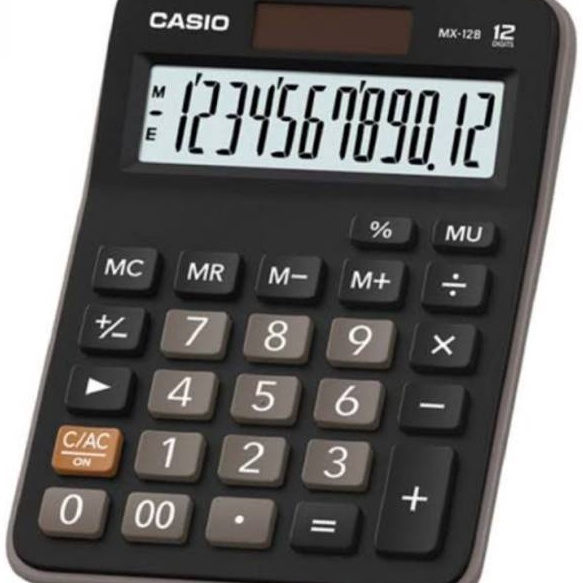 

✯Ready Stok↕ KALKULATOR DESKTOP CASIO MX-12B - ORIGINAL & GARANSI RESMI CALCULATOR J66 ↔