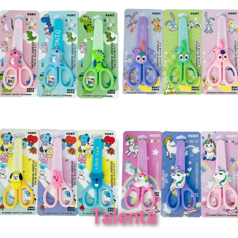 

douf -94 Gunting Kertas AnaK Tutup Lucu Unicorn / BTs / Dino / Rabbit 0NJ