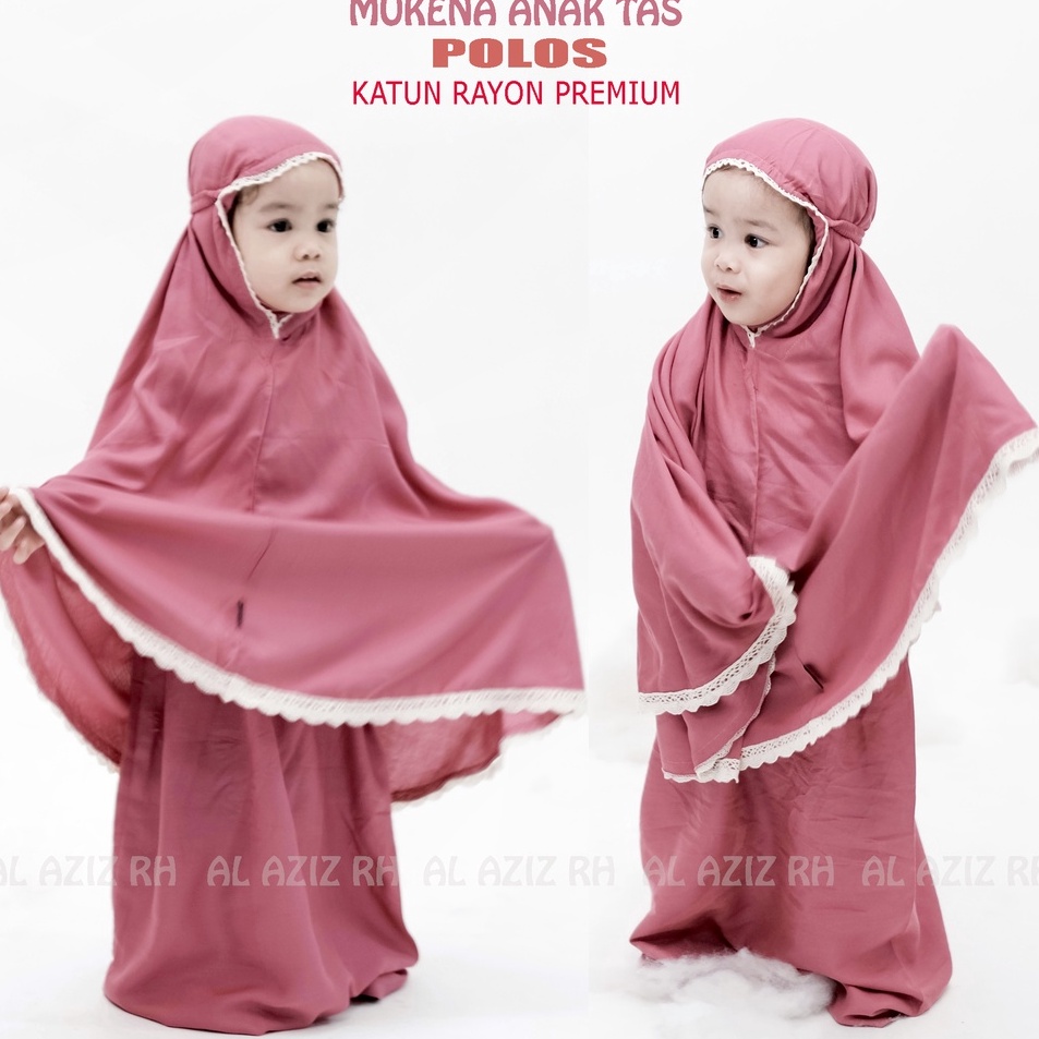 Diskon Promo➠ Mukena Anak 1-7 Tahun Polos Katun Rayon Premium Adem G54 ✷
