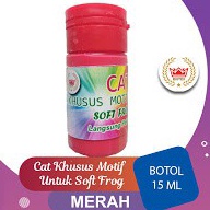 

[M7A] Cat Khusus Motif Soft Frog BIOTEX Warna Merah 15 ml 9165