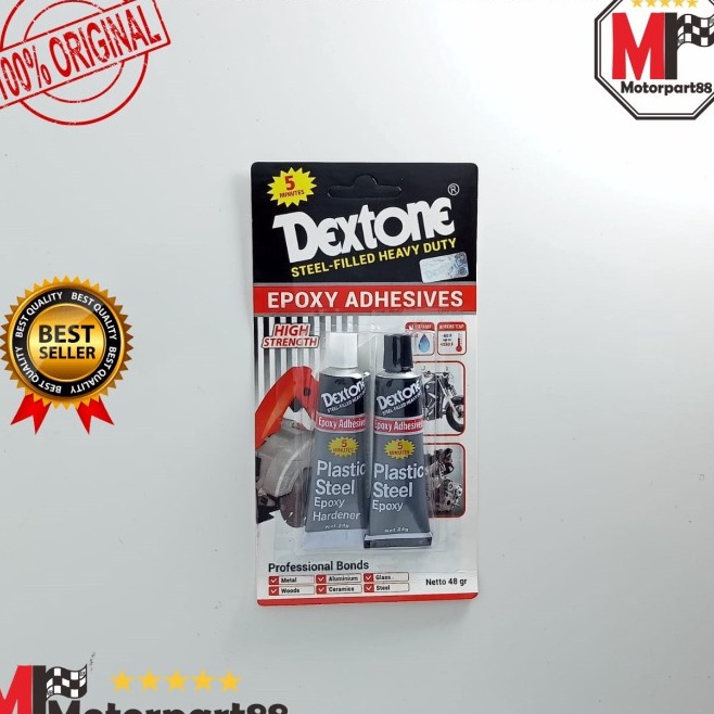 

✥Bayar Di Tempat❁➥ LEM BESI EPOXY ADHESIVES CAMPUR HITAM PUTIH DEXTONE 5 MENIT ASLI 48GR D69