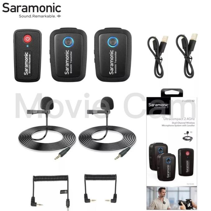 Sale Saramonic Blink 500 B2 (Tx+Tx+Rx) Wireless Microphone Termurah