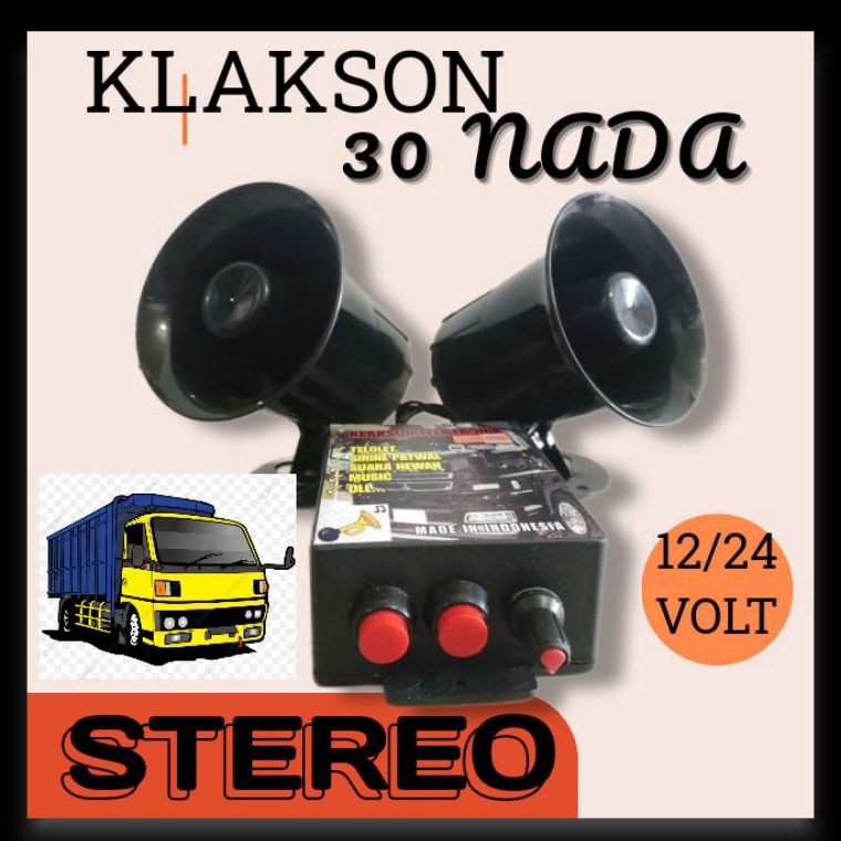 ➬Lwo klakson telolet 12 volt 24 volt elektronik klakson mobil motor ✬ Dijual