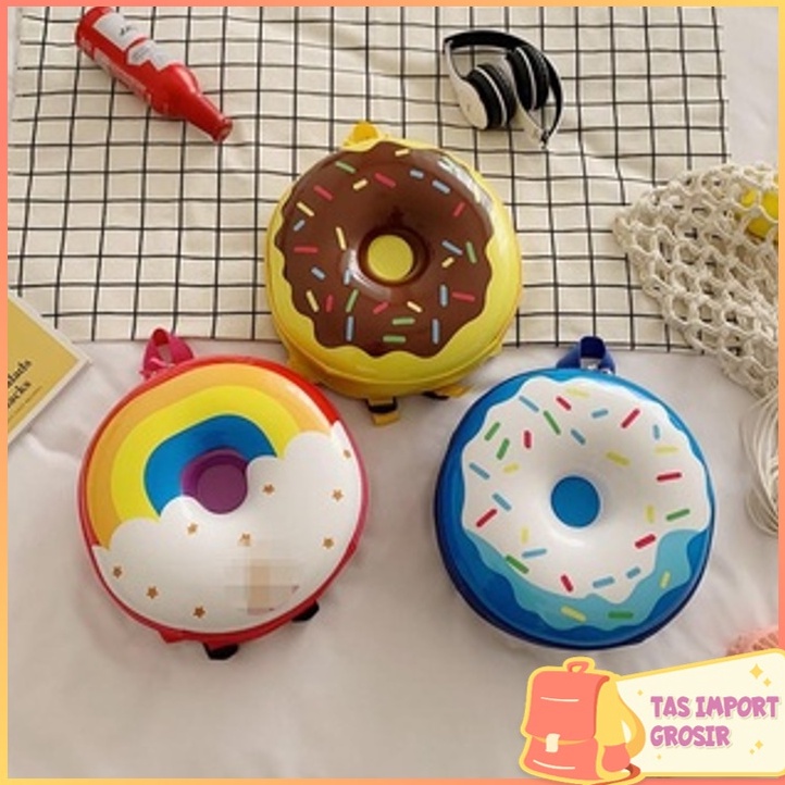 Terbaru TAS IMPORT GROSIR - T5152 Tas Fashion Anak / Tas Anak Bentuk Donat / Tas Punggung Anak / Ran
