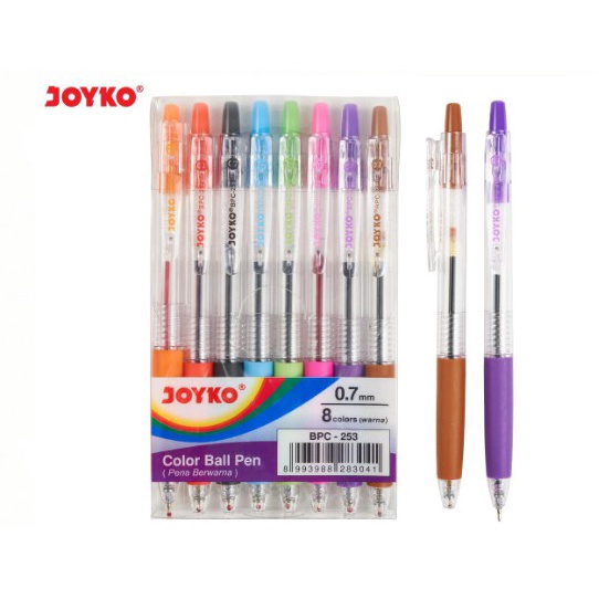 

↕Terbaru✪☍ JOYKO PULPEN BALL PEN PENA KLIK WARNA WARNI LUCU PASTEL BPC-253 UNIK MURAH CETEK BOLPEN 0.7 MM W43