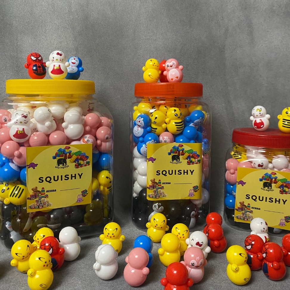 TERBAIK Paket SQUISHY DAN MAINAN usaha mainan serba 1000 / PAKET WARUNG