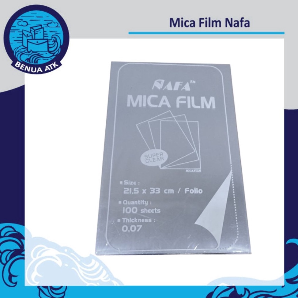 

➙Terbaru✳ Mika Jilid Plastik / Mica Film Transparant Folio NAFA [MFF] 099