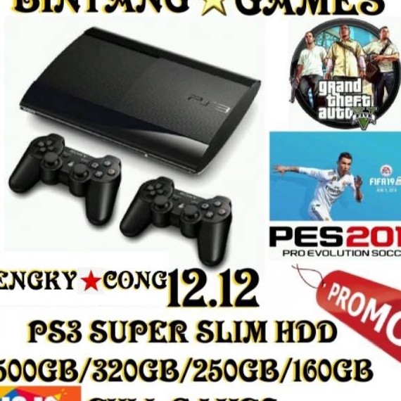 WDR031 Ps3 Playstation 3 Super Slim MESIN SAJA/HDD 500GB/320GB/250GB/160GB |