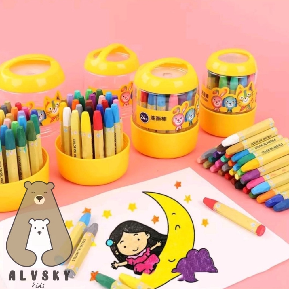 

OF33 CRAYON ANAK ISI 12 / 24 WARNA / CRAYON DESAIN BARREL YANG MUDAH DIAMBIL DAN DITEMPATKAN 7767