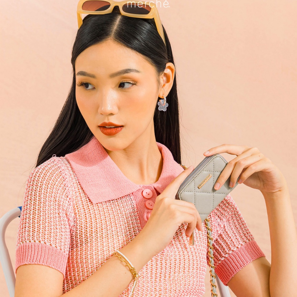 PALING LARIS Merche Dompet Wanita Sarah Caviar