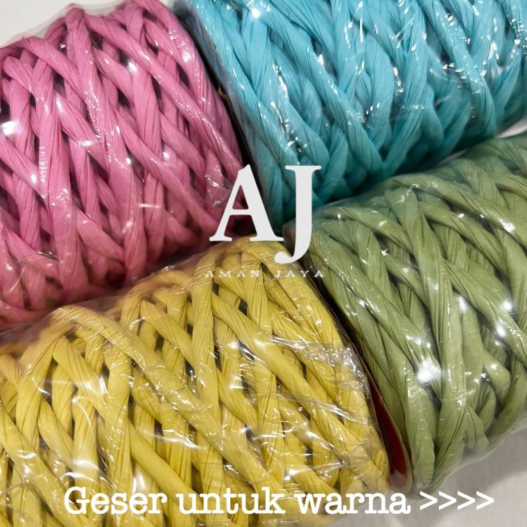 

Keluaran Terbaru Pita Tali Kertas Crepe / Paper Rope / Paper Ribbon (MINIMAL ORDER 5 ROLL) WEG