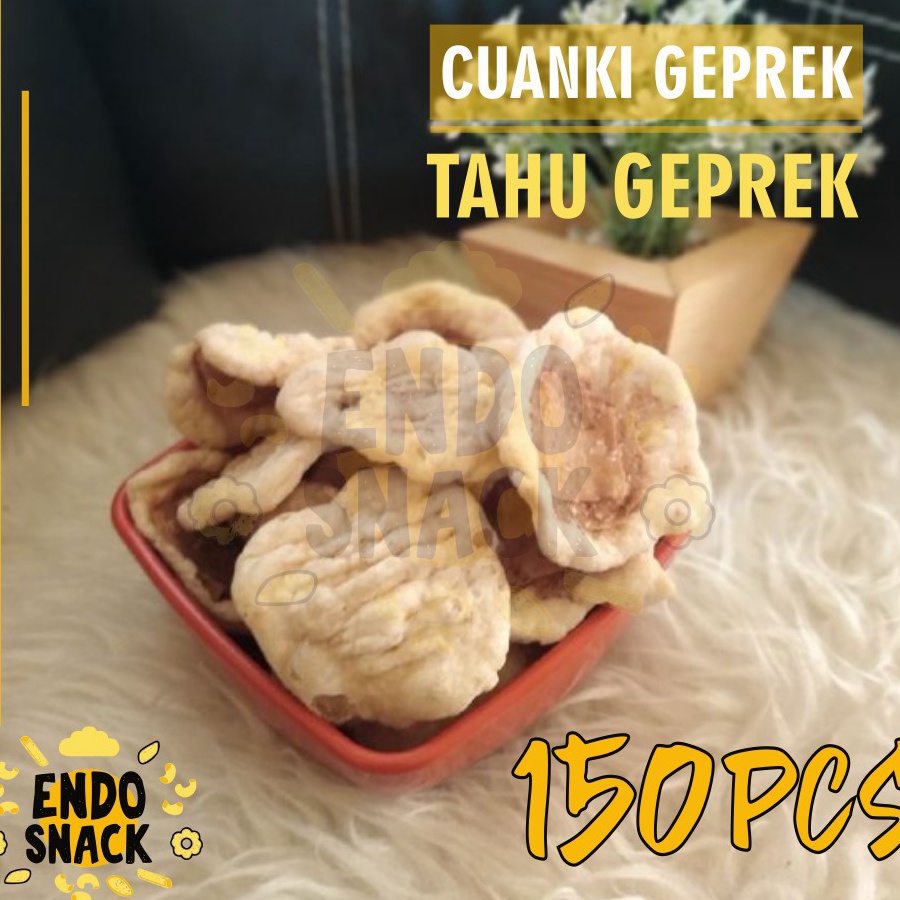 

NFPW6452 ✓ CUANKI GEPREK 150 Pcs Tahu Kotak Geprek Lidah Bulat Pelengkap Baso Aci, Seblak dan Cuanki