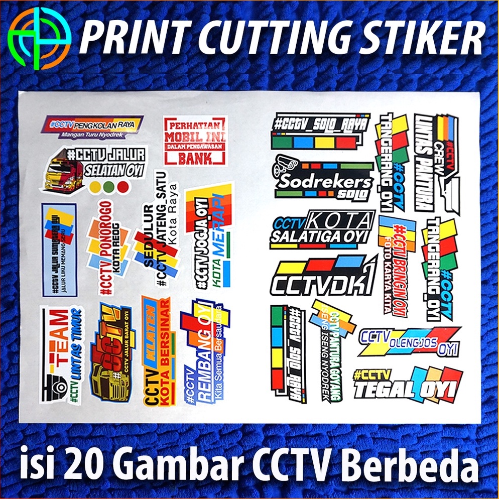 [PROMOLLA3] (PAKET) Stiker Costum CCTV TRUK Printing Setiker Mobil Sticker CCTV Truck Setiker CCTV M