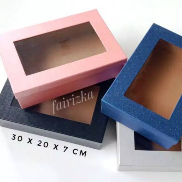 

[PROMO VN2B] Beli MIN.2pcs BOX BESAR kokoh kotak kado parcel bingkisan hampers eksklusif 30x20x7 cm Buy Again