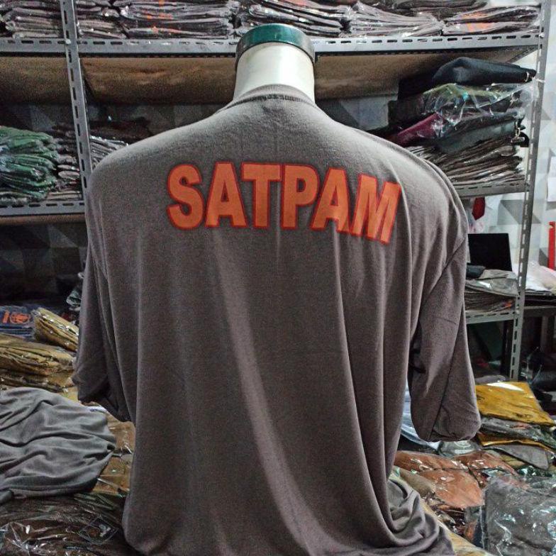 UDI071 Security Satpam Kaos Satpam Jumbo Size XXL-XXXXL Baju Kaos Dalaman Satpam Terbaru Jumbo Kaos 