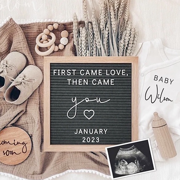 

TJZJ8442 (C6369] Papan Nama Bayi / Felt Letter Board Set / Papan Huruf Letter Board / Letter Board / Sudah Termasuk Huruf / Papan Nama Huruf