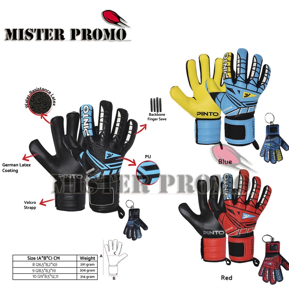Terbaru Sarung Tangan Kiper Glove Keeper Tulang PINTO SOCIEDAD Original
