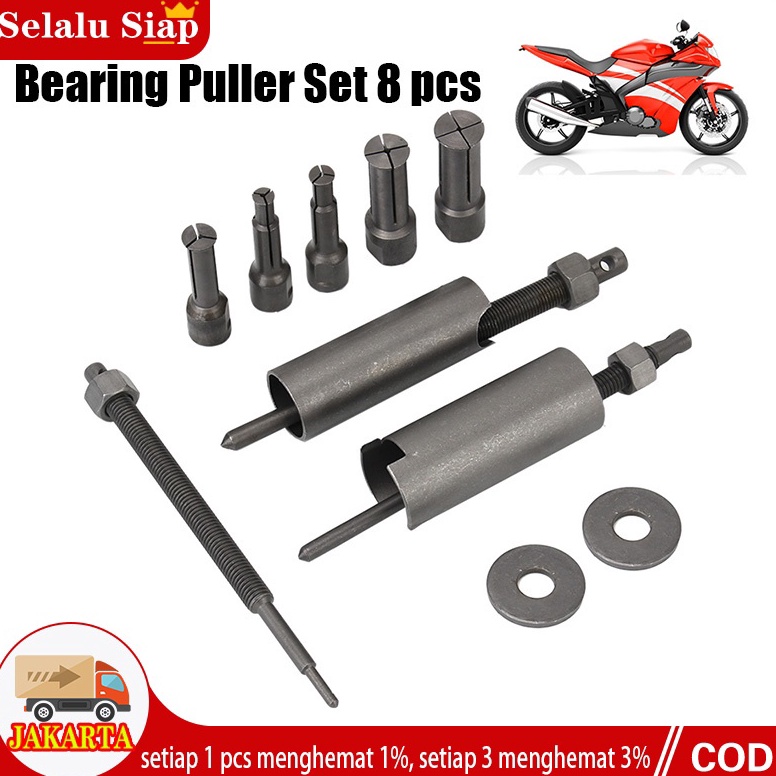 SALE TERBATAS 8 pcs  Treker Bearing Puller Set - Treker Bearing Tanam - Treker Lepas Bearing Dalam -