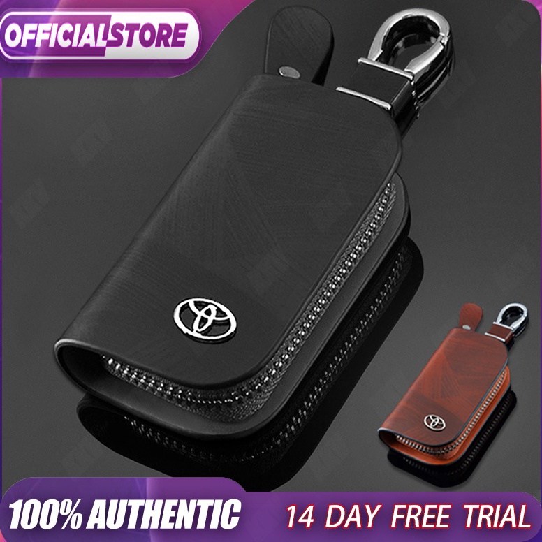 Best Product TOYOTA Kasus Kunci Kulit Gantungan Kunci Mobil Dompet Kunci Pria Hadiah Kelas Atas