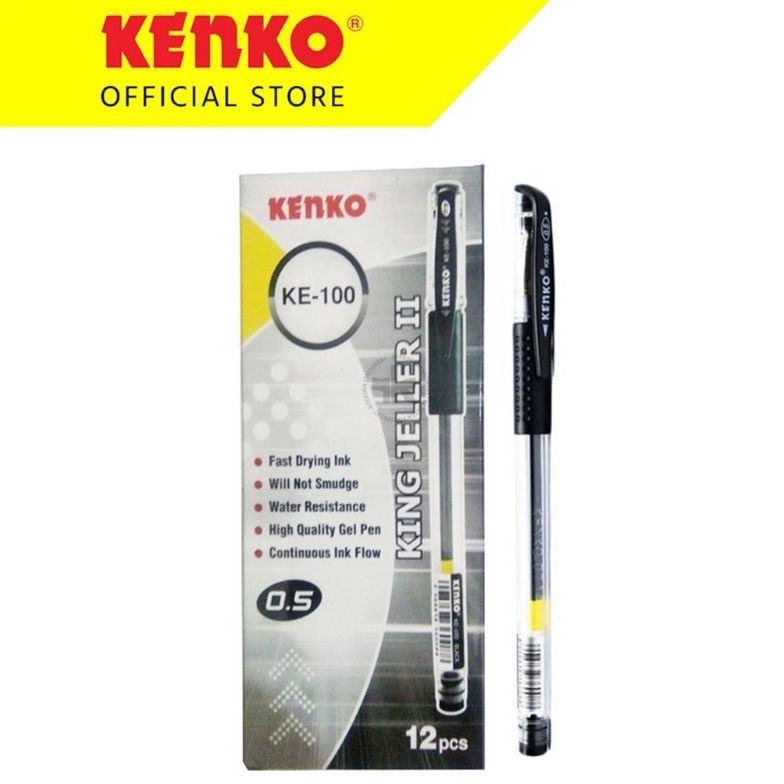 

[CODE BARANG 570RUE] Pulpen Kenko KE - 100 King Jeller 0.5 / ( 1pak/12pcs) In Sale