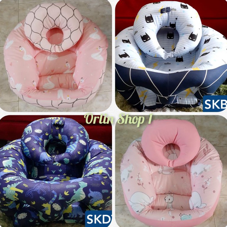 Trend Terbaru READY Sofa Bayi Jumbo Free Bantal Dot Membantu Belajar Duduk / Sofa Bayi Besar / Berku