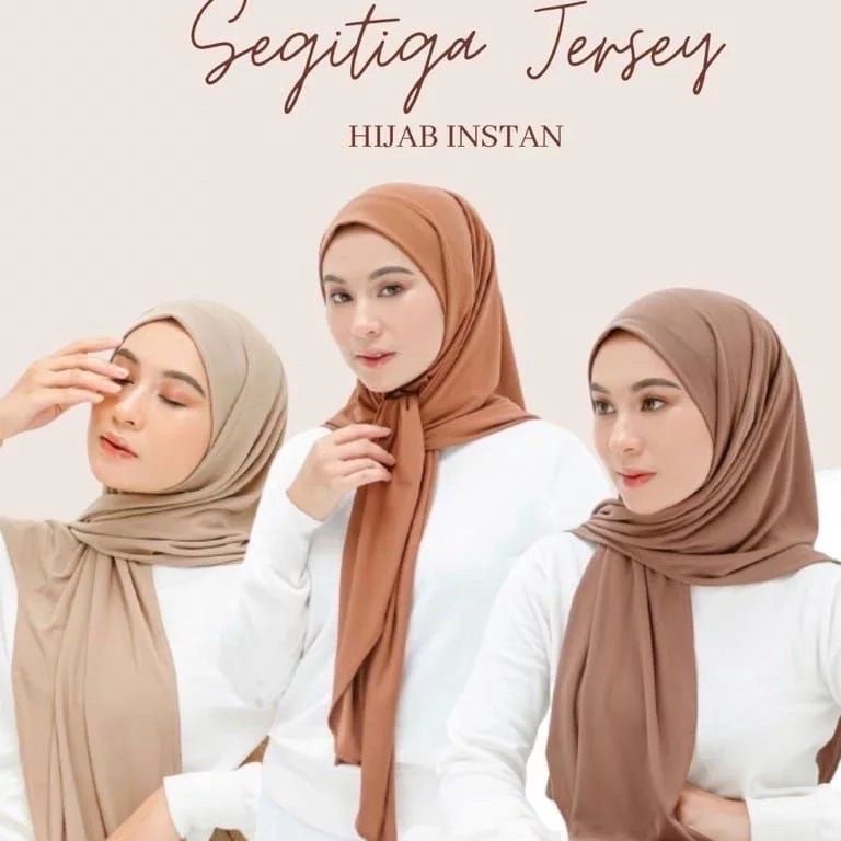 Stok Terbaru HIJAB SEGITIGA INSTAN JERSEY PREMIUM / JILBAB SEGIEMPAT INSTANT JERSEY PREMIUM / OPEN R