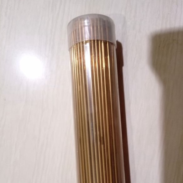 Ready2y2Xm Kawat las kuningan 3mm Hakkansun / Kawat las kuningan panjang 1 meter termurah / kawat la