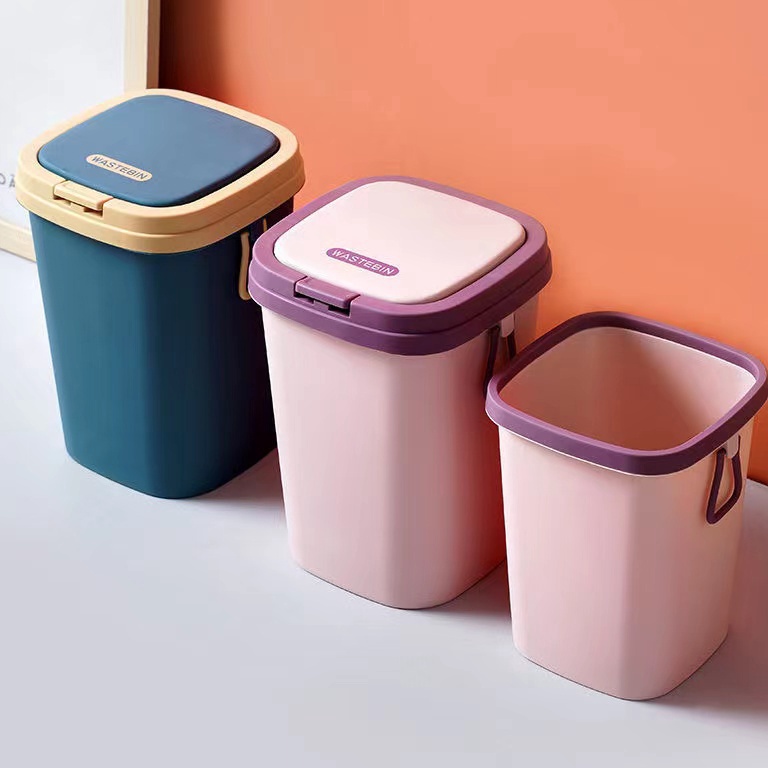 New Deal3z3Yn Greenland Tempat Sampah Tong Sampah Tutup Kapasitas Besar Kotak Keranjang Sampah Plast