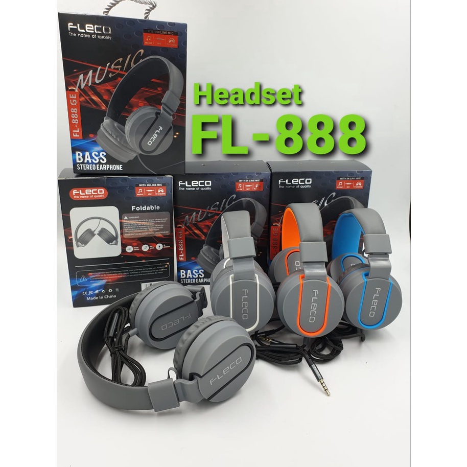 HARGA TERMURAH COD READY~Headset handset hanset bando fleco FL-880 GAMING/FL-888/FL990/FL999  turbo 