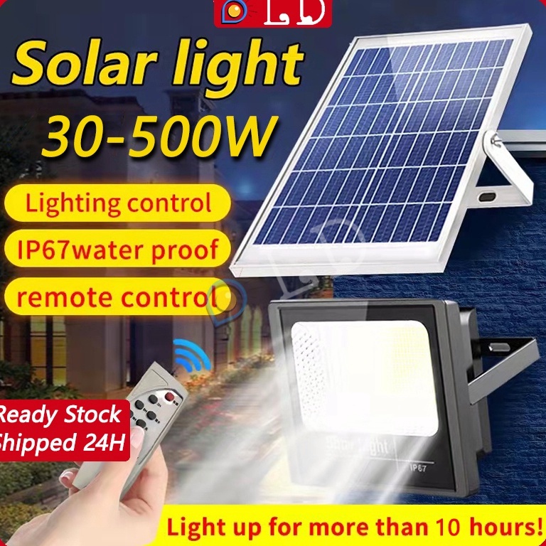 NEW STOCK [COD] New Lampu Sorot Solar Cell /500 Watt Lampu Led Tenaga Matahari / Lampu Panel Surya /