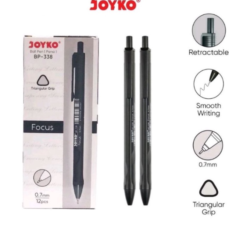 

NJVX1565 XG34448 (12pcs) PULPEN JOYKO VOCUS BP 338 / PEN LANCIP JOYKO 0.7MM