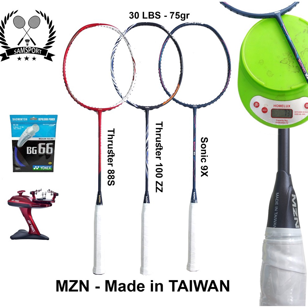 Stok Terbatas RAKET BADMINTON BULUTANGKIS MZN 30LBS mizuno 75gr