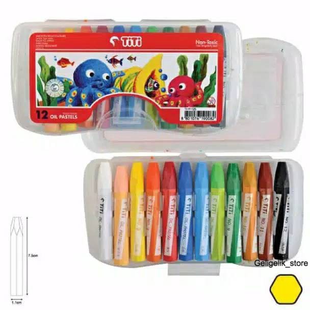 

40 CRAYON TITI JOYKO / KRAYON TITI JOYKO OIL PASTEL 12 WARNA / 24 WARNA ljzuk