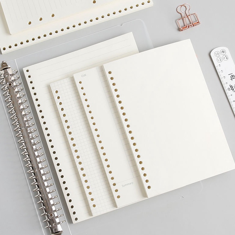 

ELKJ-68 Refill A5 20rings | B5 26 Rings Loose Leaf Dotted, Grid, Blank, Line 84