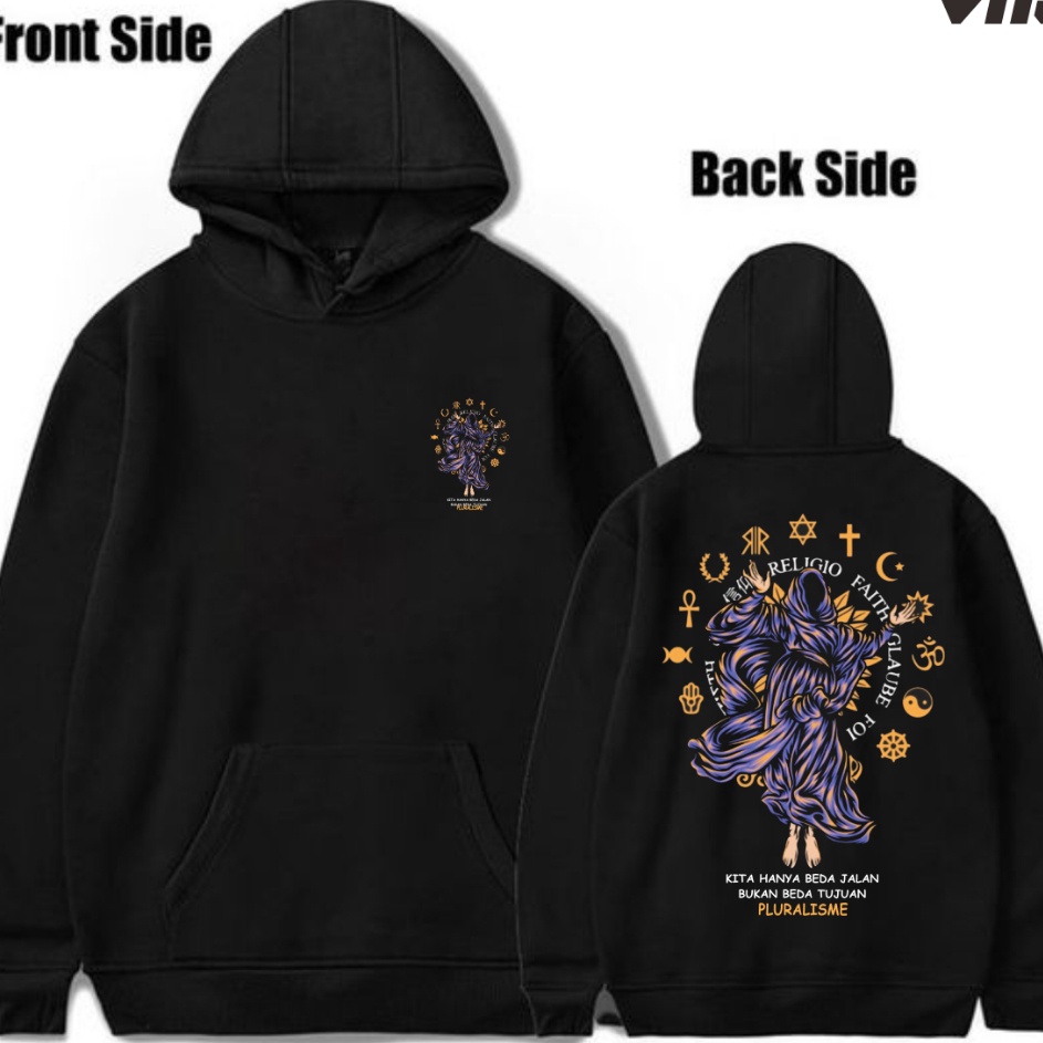 WKBG6402 Free Ongkir Hoodie unisex Distro Hitam Original Hodie Pria Hodie Distro Original Unisex mot