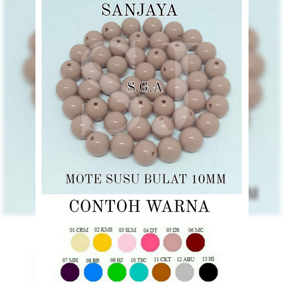 VIRAL MOTE SUSU / MANIK SUSU / MANIK SUSU GLOSSY / MANIK SUSU BULAT / MOTE SUSU AC BULAT 10MM