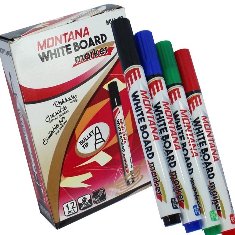 

Murah Lebaran (1 lusin) MONTANA Spidol Whiteboard (MW-12) VJ9