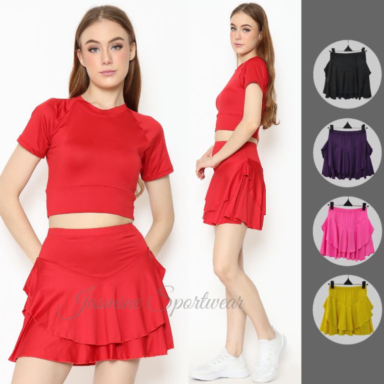 Paling Dicari GLORIA Belly Dance Skort / Rok Mini Celana Pendek Senam Tenis Belly Dance