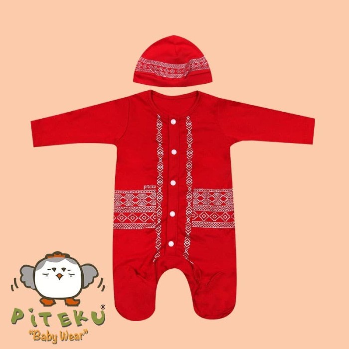 Jumper Muslim Koko Piteku Baby Wear Bayi Laki Laki Baju Romper Murah