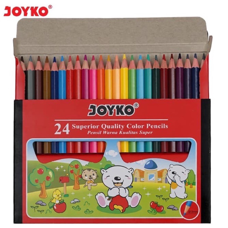 

Terupdate** Color Pencil / Pensil Warna Joyko CP-S24 / 24 Warna Ready ～