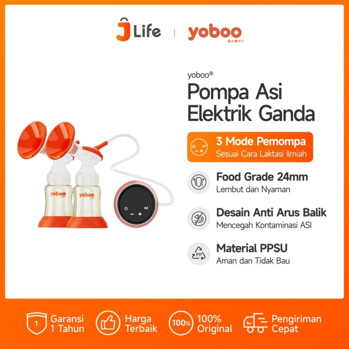 Jlife - Yoboo Alat Pompa Asi Elektrik Otomatis GANDA