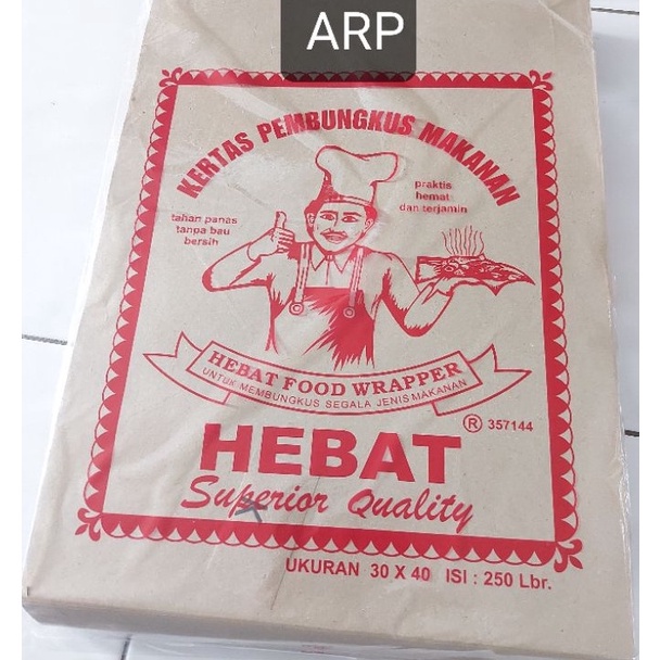 Ready Stock kertas nasi hebat kotak merah/kertas nasi hebat besar/kertas nasi ukuran 30x40cm/kertas 