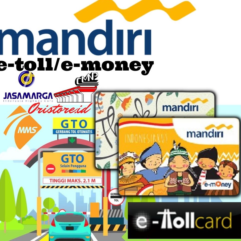 Acn90 kartu toll mandiri - e money mandiri - kartu e-money - mandiri e-toll card ,.,.,.,,