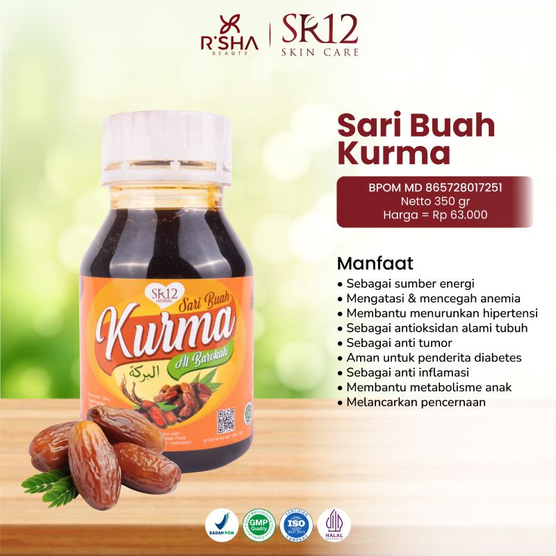 

SARI KURMA Al BAROKAH SR12 MURNI BPOM